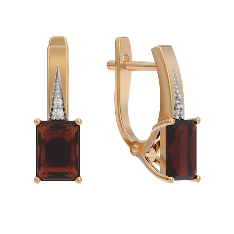 Серьги золотые 1042022-11130-G | Кольцо золотое 1042021-11130-G купить по цене 42934 руб. в ювелирном магазине ⭐️ «Золотая Подкова»