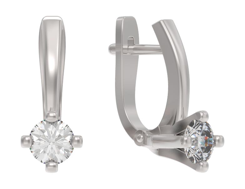 Серьги серебряные 1035952-01210 | Кольцо серебряное 1035951-01210 купить по цене 2646 руб. в ювелирном магазине ⭐️ «Золотая Подкова»