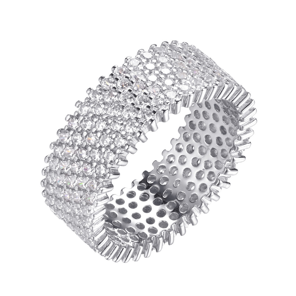 Кольцо серебряное SL-R00248-X-W-X-X-W | Серьги серебряные SL-E00248-X-W-X-X-W купить по цене 8495 руб. в ювелирном магазине ⭐️ «Золотая Подкова»