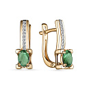 Серьги золотые 25374-101 | Серьги золотые 25374-101 купить по цене 193404 руб. в ювелирном магазине ⭐️ «Золотая Подкова»