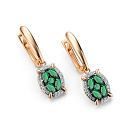 Серьги золотые 25930-101 | Серьги золотые 25930-101 купить по цене 110871 руб. в ювелирном магазине ⭐️ «Золотая Подкова»