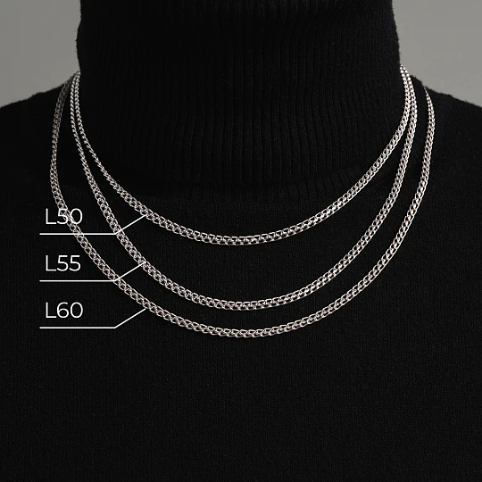 Цепь серебряная 3204R080L55