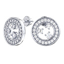 Серьги серебряные 6101604-00775 | Серьги серебряные 6101604-00775 купить по цене 2073 руб. в ювелирном магазине ⭐️ «Золотая Подкова»
