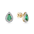 Серьги золотые 24586-301 | Серьги золотые 24586-301 купить по цене 118284 руб. в ювелирном магазине ⭐️ «Золотая Подкова»