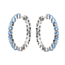 Серьги серебряные K2-AW-10123-bl | Серьги серебряные K2-AW-10123-bl купить по цене 1548 руб. в ювелирном магазине ⭐️ «Золотая Подкова»
