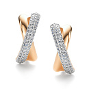 Серьги золотые 26715-100 | Серьги золотые 26715-100 купить по цене 196697 руб. в ювелирном магазине ⭐️ «Золотая Подкова»