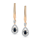 Серьги золотые 27020-102 | Серьги золотые 27020-102 купить по цене 126378 руб. в ювелирном магазине ⭐️ «Золотая Подкова»