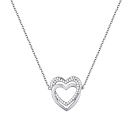 Колье серебряное CZ-N02732-X-W-X-X-W | Колье серебряное CZ-N02732-X-W-X-X-W купить по цене 5870 руб. в ювелирном магазине ⭐️ «Золотая Подкова»