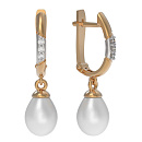 Серьги золотые 1052-11150 | Серьги золотые 1052-11150 купить по цене 80889 руб. в ювелирном магазине ⭐️ «Золотая Подкова»
