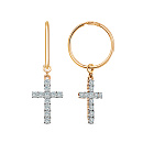 Серьги золотые С132-2242-15,0 | Серьги золотые С132-2242-15,0 купить по цене 46170 руб. в ювелирном магазине ⭐️ «Золотая Подкова»