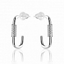 Серьги серебряные YBA0407-Rd | Серьги серебряные YBA0407-Rd купить по цене 1106 руб. в ювелирном магазине ⭐️ «Золотая Подкова»