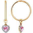Серьги золотые С132-1718-15,0М1 | Серьги золотые С132-1718-15,0М1 купить по цене 33615 руб. в ювелирном магазине ⭐️ «Золотая Подкова»