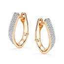 Серьги золотые 27167-100 | Серьги золотые 27167-100 купить по цене 80750 руб. в ювелирном магазине ⭐️ «Золотая Подкова»