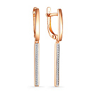 Серьги золотые 24861-100 | Серьги золотые 24861-100 купить по цене 71199 руб. в ювелирном магазине ⭐️ «Золотая Подкова»