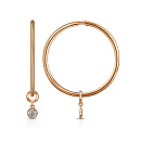 Серьги золотые С130-1391-15,0 | Серьги золотые С130-1391-15,0 купить по цене 27518 руб. в ювелирном магазине ⭐️ «Золотая Подкова»