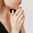 Кольцо серебряное SR-B02663 | Кольцо серебряное SR-B02663 купить по цене 7791 руб. в ювелирном магазине ⭐️ «Золотая Подкова»