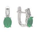 Серьги серебряные 1056292-01290-Y | Серьги серебряные 1056292-01290-Y купить по цене 5953 руб. в ювелирном магазине ⭐️ «Золотая Подкова»