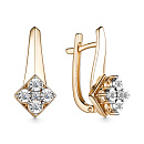 Серьги золотые 25748-100 | Серьги золотые 25748-100 купить по цене 163301 руб. в ювелирном магазине ⭐️ «Золотая Подкова»