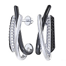 Серьги серебряные 6001748-00215 | Серьги серебряные 6001748-00215 купить по цене 3053 руб. в ювелирном магазине ⭐️ «Золотая Подкова»