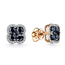 Серьги золотые 25275-102 | Серьги золотые 25275-102 купить по цене 79411 руб. в ювелирном магазине ⭐️ «Золотая Подкова»